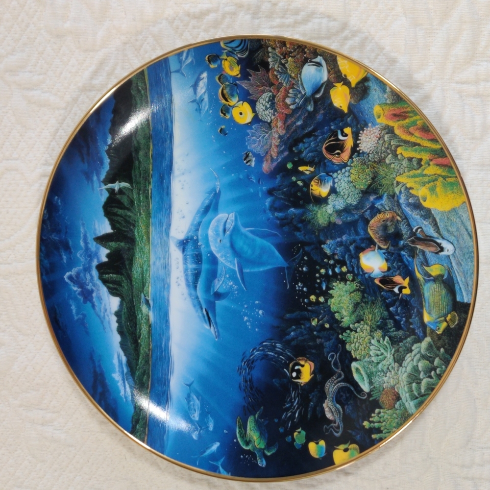 Vintage Underwater Paradise 1991 Collector Plate